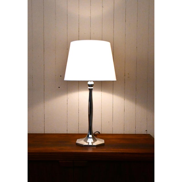 Swedish Silverplate Table Lamp from Herman Bergmans Konstgjuteri, 1920s For Sale - Image 18 of 18