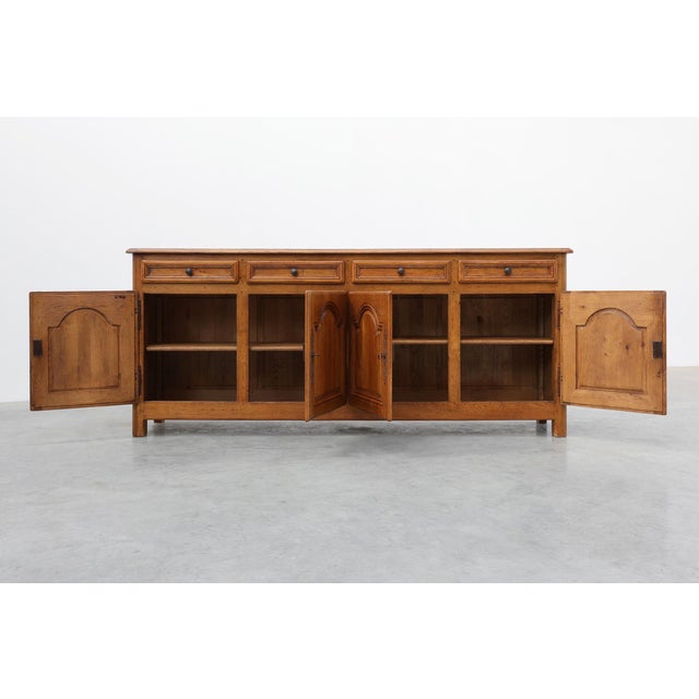 1950s Mid-Century Oak Sideboard from De Tonge, France, 1950s For Sale - Image 5 of 15