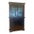 English Two Piece China Cabinet For Sale