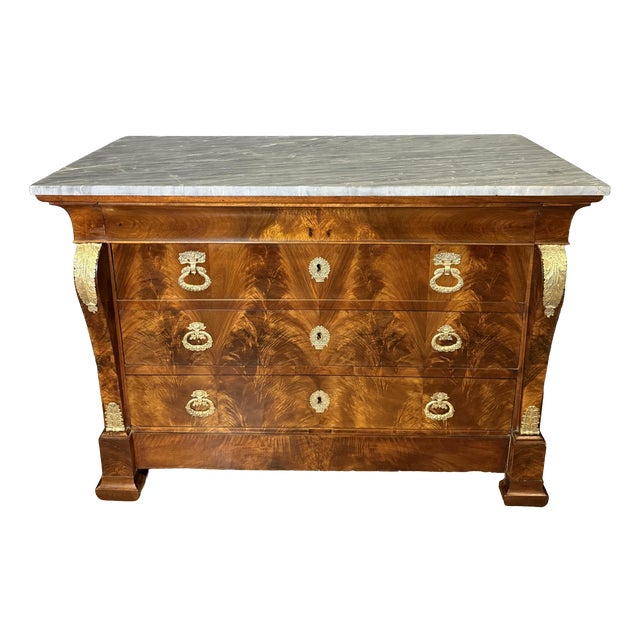 Restoration Walnut Chest of Drawers For Sale
