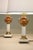 Art Deco 1930s French Depose Art Deco Neoclassic White/Salmon Onyx Marble Column & Urn Bronze Table Lamps - a Pair For Sale - Image 3 of 13