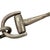 1970s Gucci Silver Interlocking Horse Bit Chain Necklace with Figa Fist Charm For Sale - Image 9 of 9