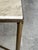 Vintage Coffee Table in White and Grey Marble with Gilt Brass Metal Frame, 1960s For Sale - Image 4 of 18