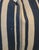 Blue and White Striped Linen Pillows For Sale - Image 4 of 5