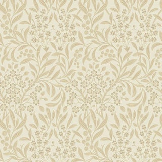 Boråstapeter Kryddhyllan Wallpaper in Ivory For Sale