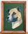 Mid 20th Century Mid 20th Century Folk Art Dog Portrait Oil Painting, Framed For Sale - Image 5 of 5
