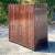 Wood Vintage Peter Marino Custom Rosewood and Bronze Wall Unit For Sale - Image 7 of 12