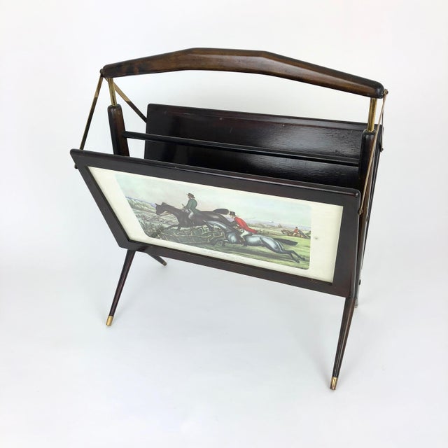 Mid-Century Italian Magazine Rack in Ico Parisi Style For Sale - Image 6 of 18