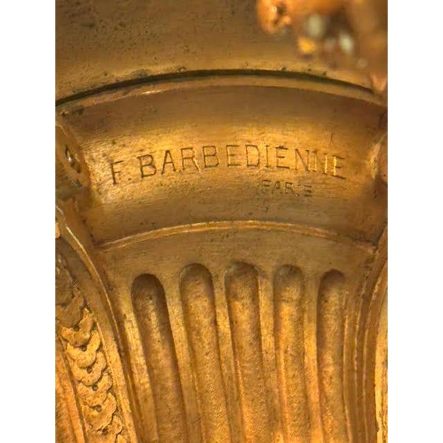 19th Century French Gilt Bronze and Rock Crystal Chandelier For Sale In Dallas - Image 6 of 9