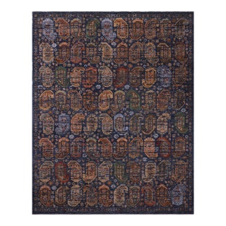 Loloi Winchester Navy / Multi 9'-3" x 12'-8" Area Rug For Sale