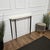 Metal Mid-Century Modern Italian Brass Console Table with White Marble Top, 1950s For Sale - Image 7 of 11