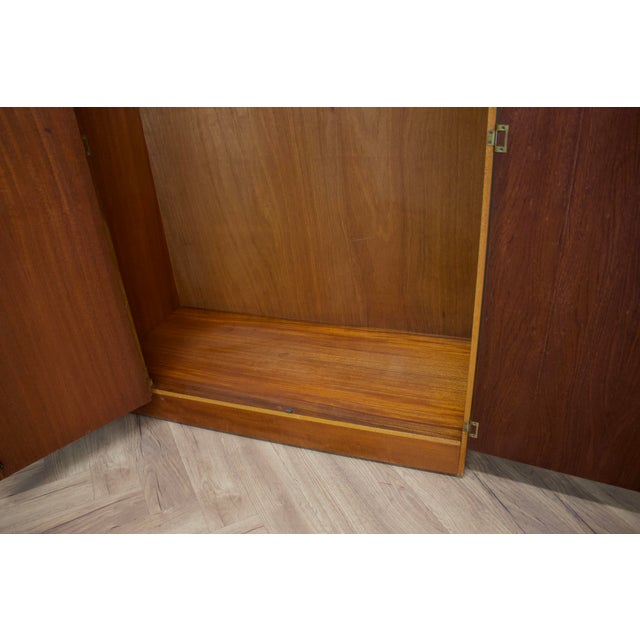 Brown Teak Double Door Wardrobe from Austinsuite, 1960s For Sale - Image 8 of 11