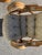 Vintage Rattan Swivel Rocker Lounge Chairs and One Ottoman Set For Sale - Image 9 of 18