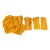 Vintage MCM Marigold Pleated Curtain Panels - 4 Panels For Sale