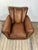 Animal Skin Vintage Leather Club Chair, 1950s For Sale - Image 7 of 13