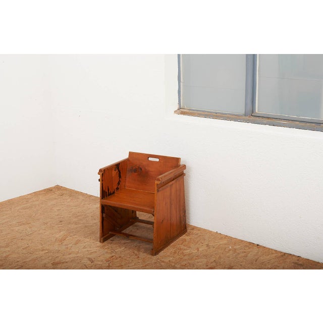 Children's Armchair in Wood, 1940s For Sale - Image 11 of 13