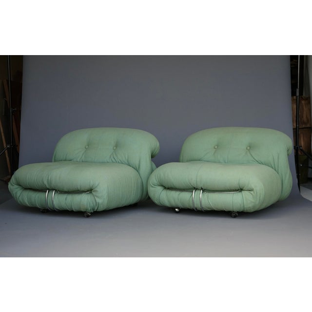 Set of Vintage Soriana Lounge Chairs by Afra & Tobia Scarpa for Cassina, 1970s For Sale - Image 15 of 15
