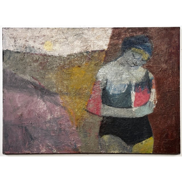 Mid 20th Century Abstract Expressionist Painting by San Francisco Artist Gary Woo For Sale - Image 4 of 6