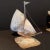 A Pair of Early 20th Century Art Deco Spinnaker Sailing Yacht Sculpture and Tropical Tree For Sale - Image 4 of 12
