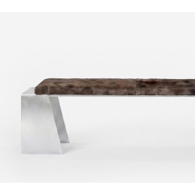 LV Bench in Aluminum by Pietro Franceschini For Sale - Image 4 of 6