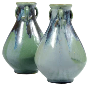 Art Nouveau Vases from Denbac, France, 1920s, Set of 2