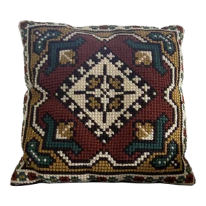 Mid-Century Needelpoint Pillow