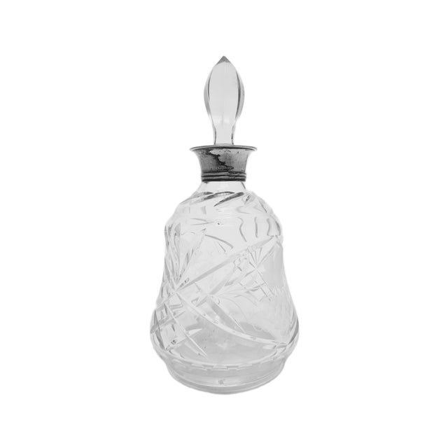 Art Deco Crystal Silver Carafe, Denmark, 1930s For Sale - Image 8 of 17