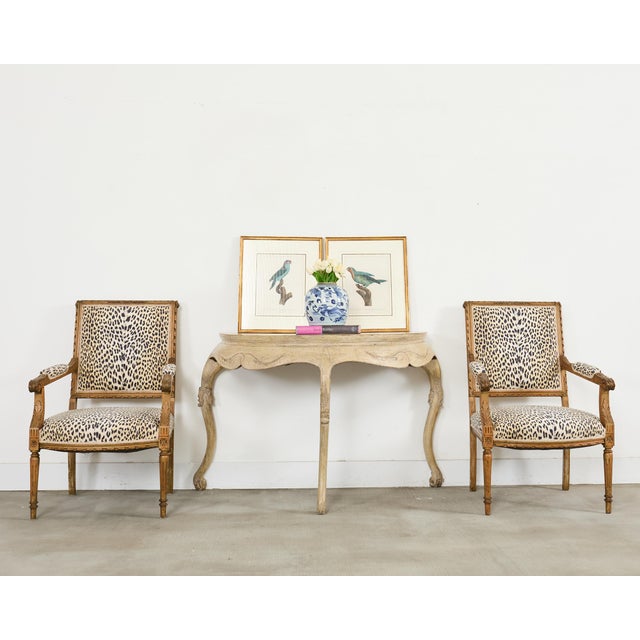 Enchanting pair of 19th century hand-colored stipple engravings of parakeets by French illustrator Jacques Barraband...