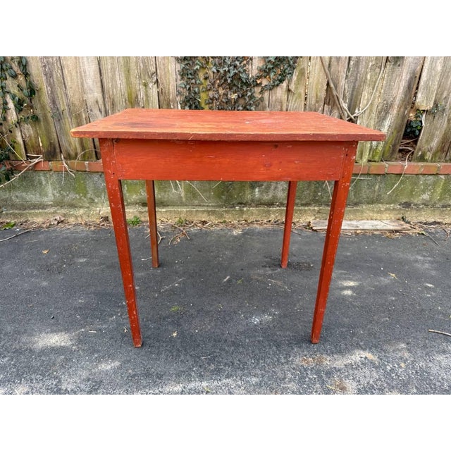 Antique 19th Century Early American Primitive Style Painted Tavern Table For Sale - Image 9 of 17
