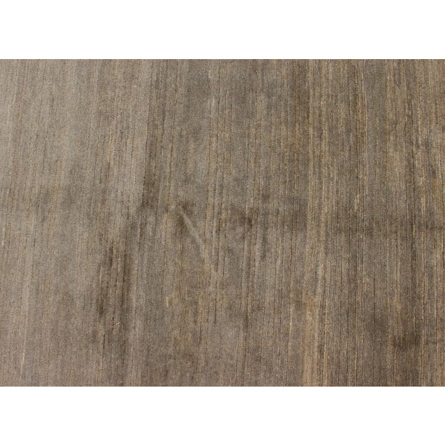 Textile Modern Rug in Neutral Tones With Subdued Design by Keivan Woven Arts For Sale - Image 7 of 10