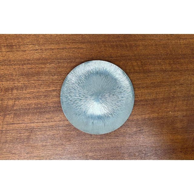 Vintage Swedish Metal Plate from Svensk Tenn, in Very Good conditions. Designed 1970 to 1979 This piece has an attribution...