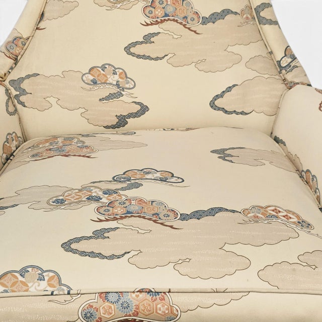 Pair of 1970s Chinoiserie High-Back Throne Chairs, Attributed to Silver Craft For Sale - Image 14 of 14