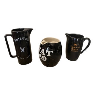 Whisky Advertising Water Pitchers, Set of 3 For Sale