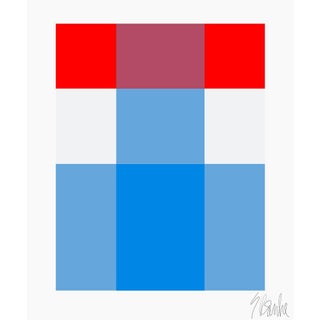 French Picnic, Red Over Blue Fine Art Print 16" X 20" by Liz Roache For Sale