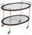 Vintage Woode & Glass Trolley, 1950s For Sale