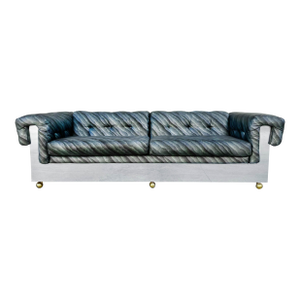 1970s Mid Century Chrome Sofa by Milo Baughman