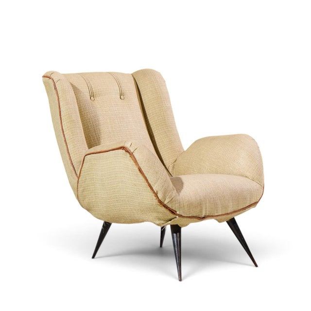 Carlo Hauner Carlo Hauner Mid Century Brazilian Lounge Chairs - Pair For Sale - Image 4 of 12
