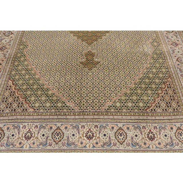 Vintage Persian Mahi Tabriz Rug - 06'07 X 09'10 For Sale - Image 4 of 9