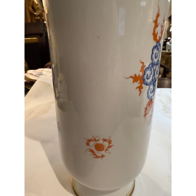 Large Meissen Blue Ming Dragon Vase For Sale - Image 10 of 10