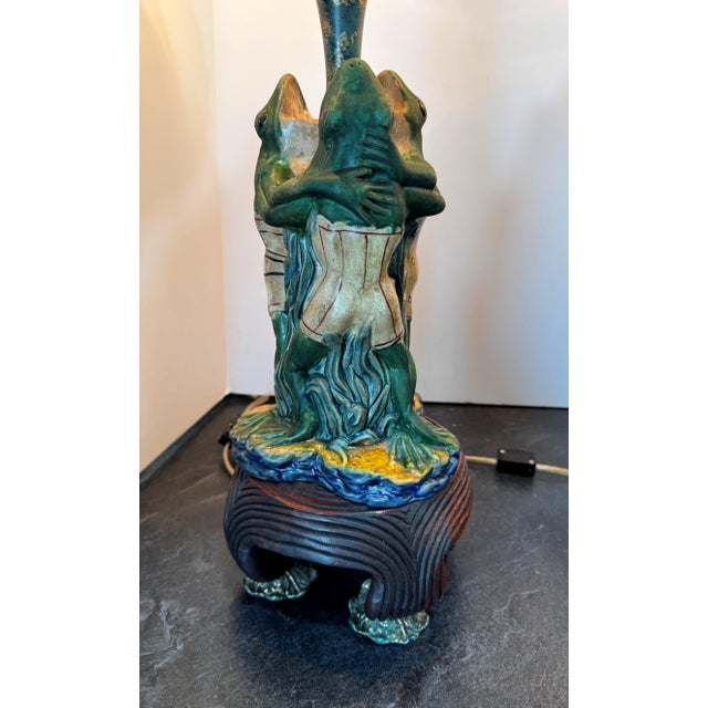 Vintage Frederick Cooper Frogs Lamps, a Pair For Sale In West Palm - Image 6 of 18