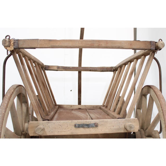 Farm Cart Vintage European Wagon 49 X 29 X 49 For Sale - Image 9 of 15
