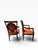 Textile Set of 6 Minton-Spidell Hollywood Regency Style Dining Armchairs in Distressed Craquelure Finish For Sale - Image 7 of 12