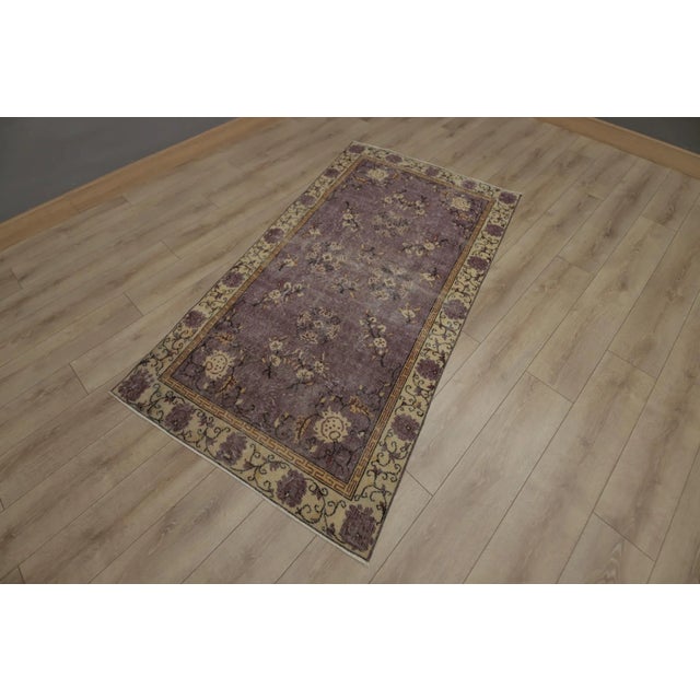 Size: 3.6 x 6.5 ft ( 110 x 198 cm) 43 x 78 inches Color: Organic Natural Dye ( Green,Beige,Purple,Cream ) Material: 100%...