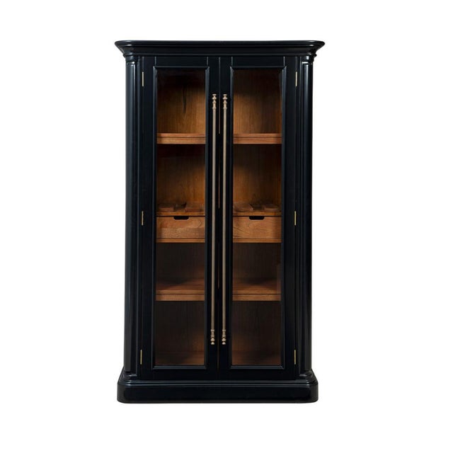 Traditional Veneto Solid Wood Black Bookcase by Furniture Classics For Sale - Image 3 of 5