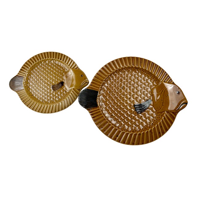Vintage Gallo Neptuno Fish Plates from Villeroy & Boch, 1970s, Set of 2 For Sale