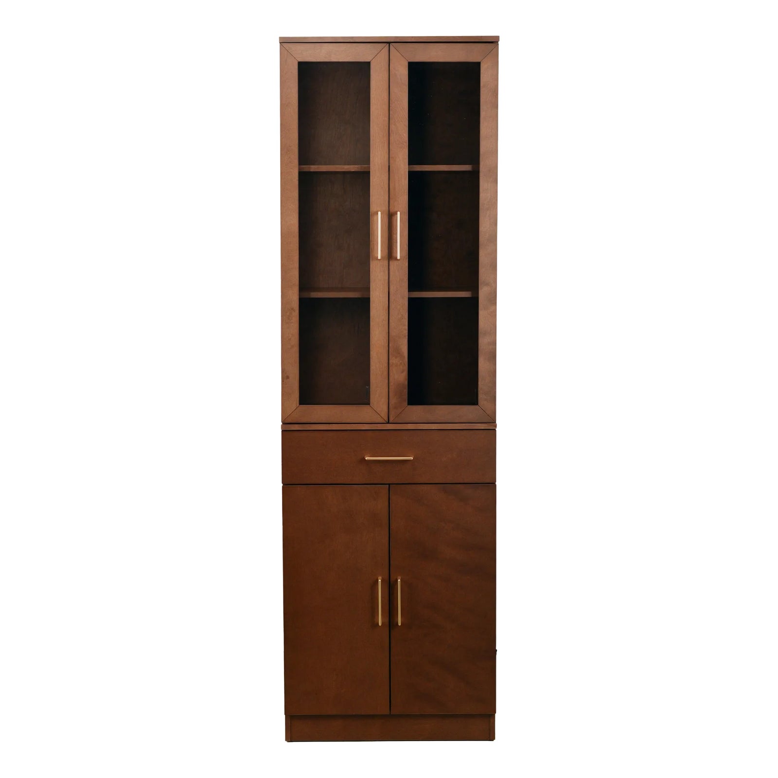 Mid-Century Modern Modular Storage Cabinet - Walnut Set of 1 | Chairish