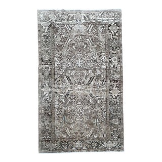 Vintage Persian Heriz Wool Rug 6’3” X 8’11” For Sale