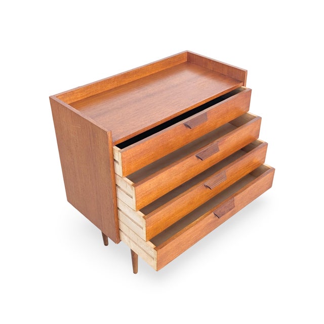 Vintage Danish Teak Chest of Drawers For Sale - Image 5 of 9
