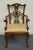 Traditional Vintage Traditional Style Ribbon Back Dining Arm Chair For Sale - Image 3 of 11