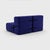 2-Seater Modular Sofa in Jet Fabric by Ambivalenz, Set of 4 For Sale - Image 11 of 18